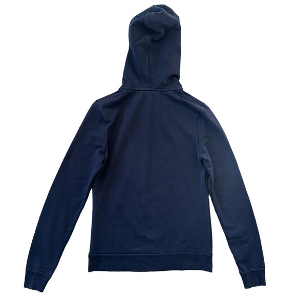 Tory Burch Sport Thick Knit Cotton Hoodie Sweatshirt in Navy Size XS - Picture 8 of 8